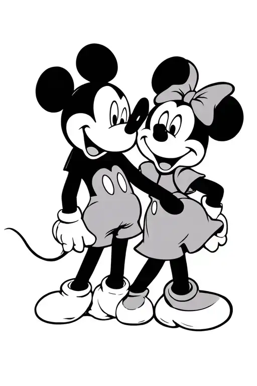 Mickey Mouse And Minnie