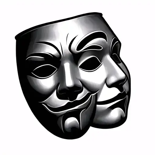Two Faced Theater Mask