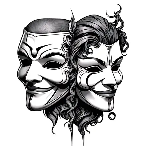 Two Faced Theater Mask