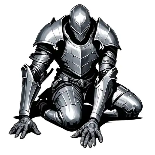 Medical Knight Kneeling
