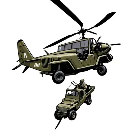 Army Aviation And Jeeps