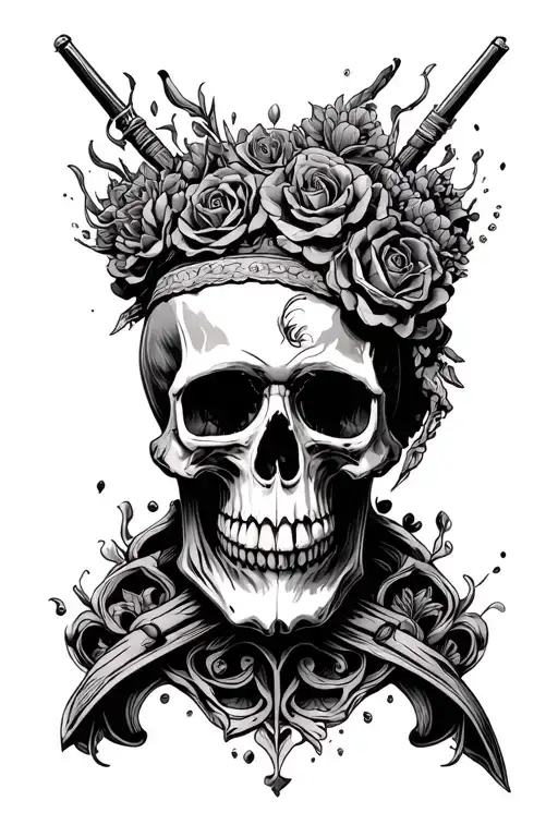 A Skull With The Sin Of Pride But Tryna Hide It