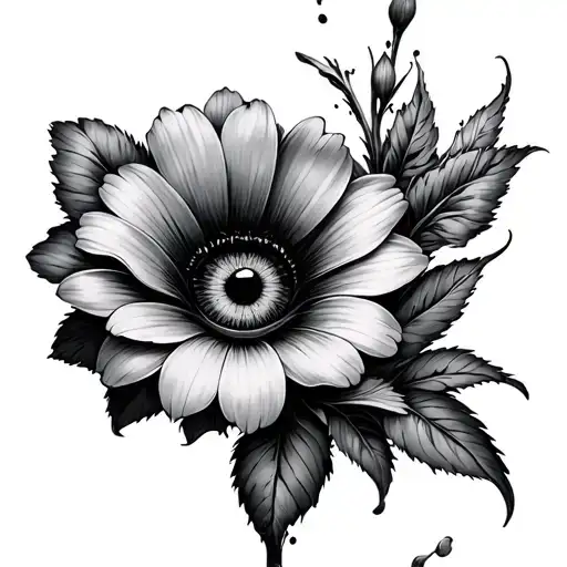 Flowers With Eyes From Which The Pupil Flows Out