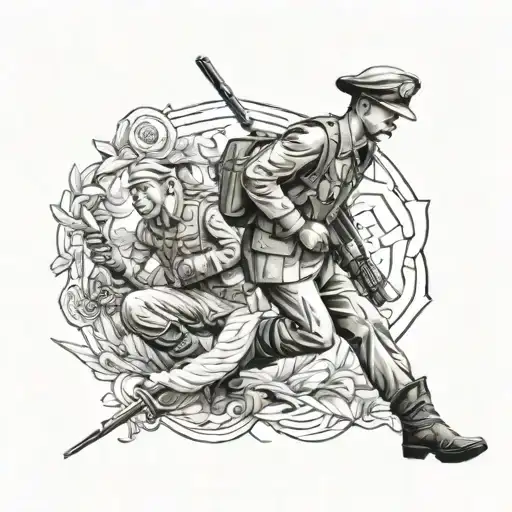 Anzac Theme Leg Sleeve