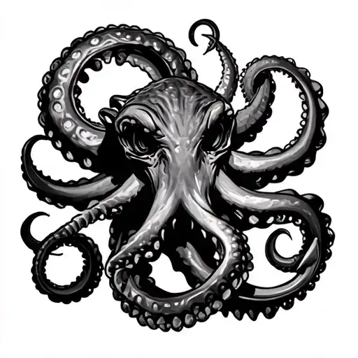 Kraken With Anchor