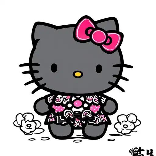 Hello Kitty With The Name Yin
