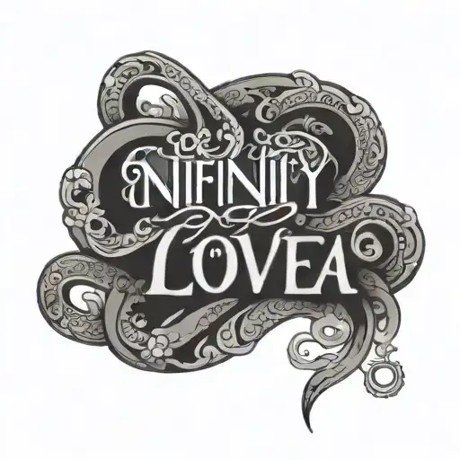 Puja In Text With An Infinity Love