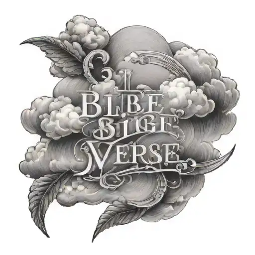 Bible Verse With Clouds