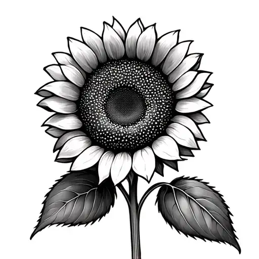 Sunflower Drawing