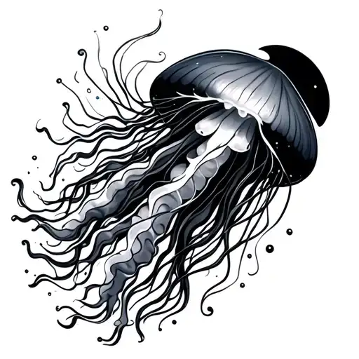 Aquarius Consellation With Jellyfish