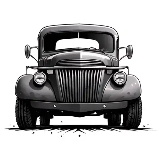 Old Truck Driving And Music