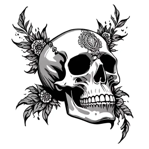 Hindu Skull Surrounded