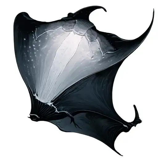 Raie Manta Ray Floating