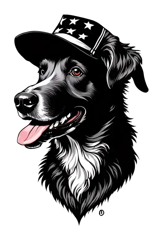 Sheepdog Patriotic