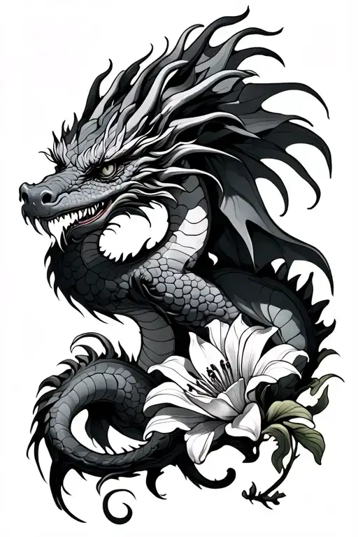 Dragon Climbs With Lily Mixed