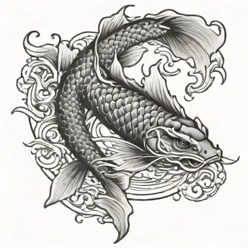 Koi And Dragon