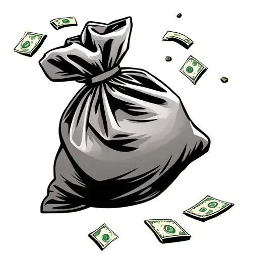 Money Bag Catching Money