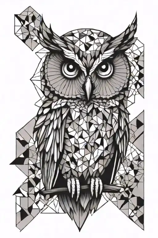 Owl Geometric Design