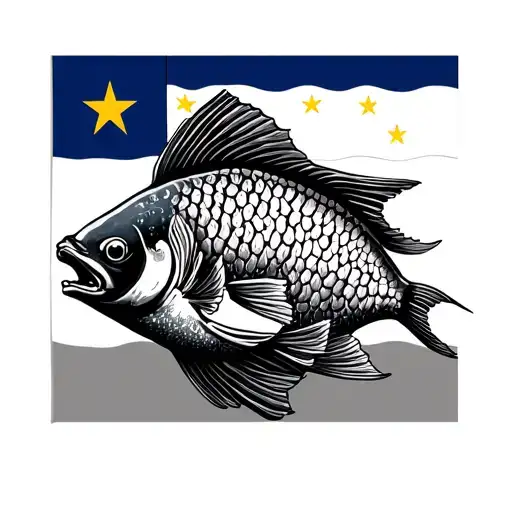 Pisces Zodiac Sign With Philippine Flag