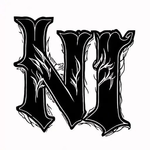 Name Tattoo With Shade