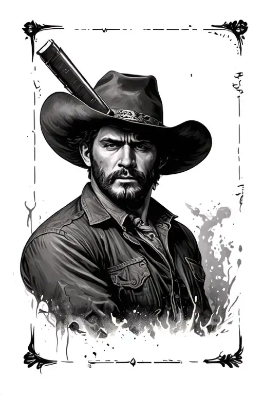 Western Wanted Posters Collage