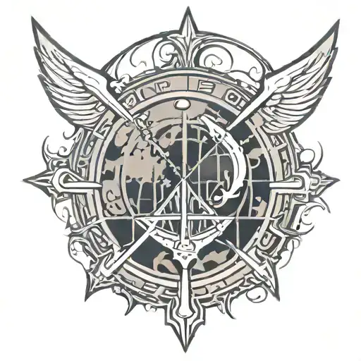 Warriors Logo With Earth