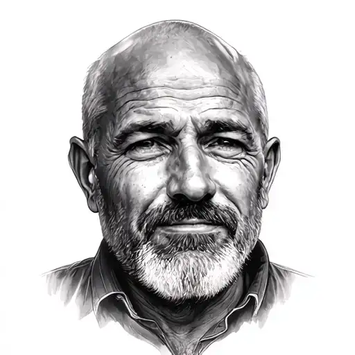 Portrait Photo Of A Beloved Father