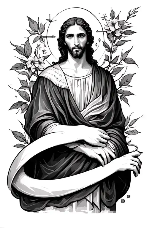 Half Arm Sleeve With Biblical Stories