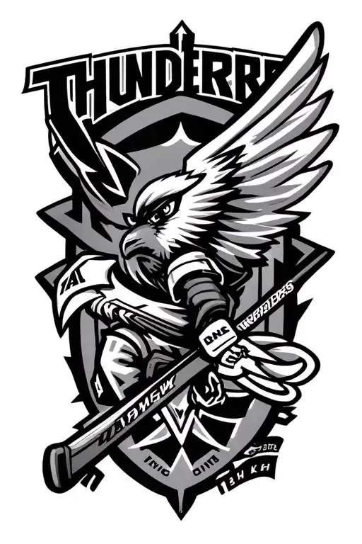 Thunderbirds Hockey Stick