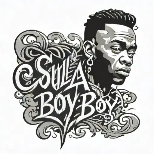 Soulja Boy Tell Em In Classical Cursive Font