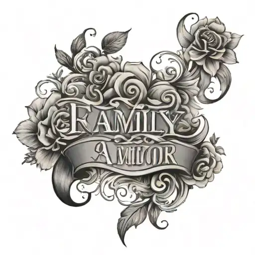 Family Member Names Written