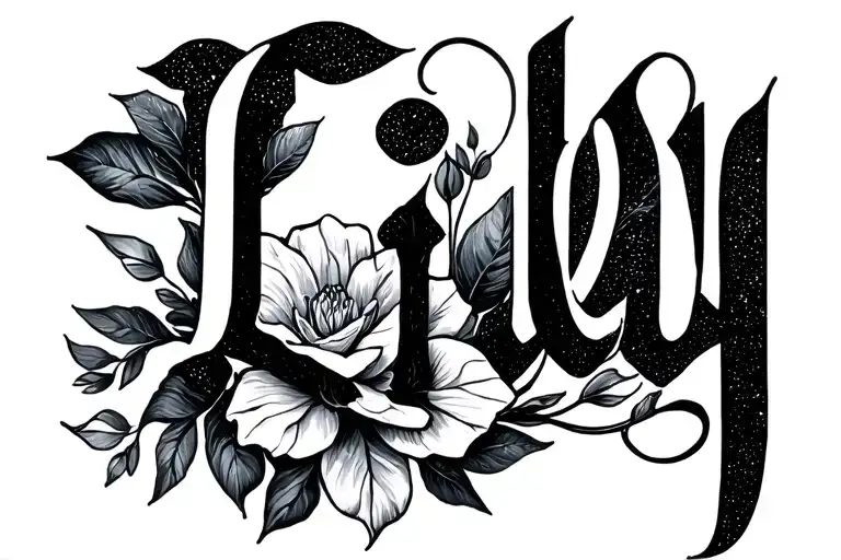 I Need A Minimalist Tattoo That Can Hide The Name Lilly Written In The Design