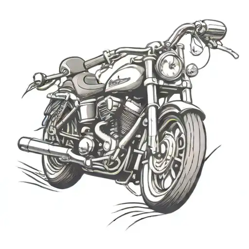 Full Throttle Harley Davidson Motorcycle Heart Beat