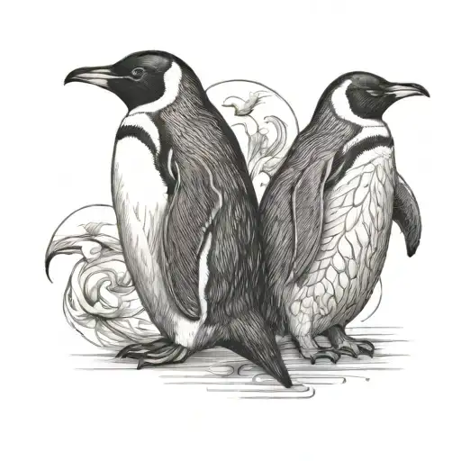 Penguin In Long Distance Love