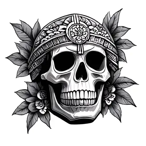 Mexican Mayan Skull