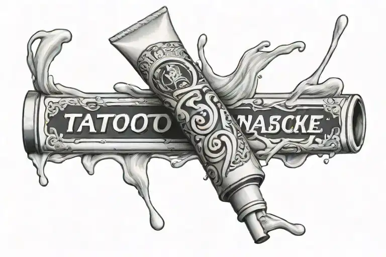 Tube Of Toothpaste With Paste Coming Out