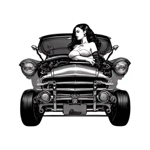 Car Parts Sexy Woman