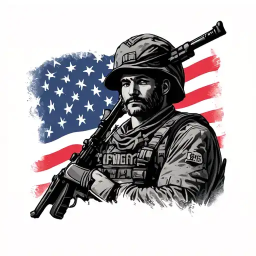 Land Of The Free Because Of The Brave Soldier