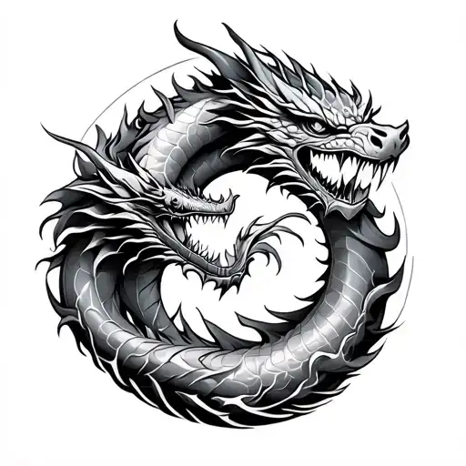 Sun And Thunder And Dragon Wrapped