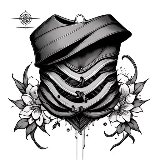 Stomach Tattoo Design