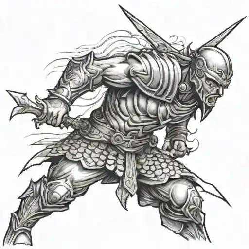 A Calm But Ready To Fight Warrior