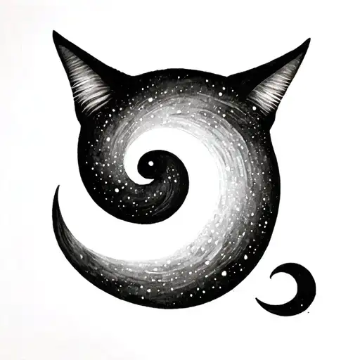 Semi Colon And Cat