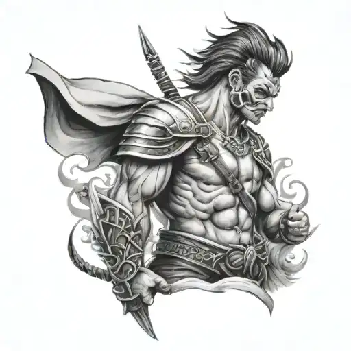 A Calm But Fierce Warrior Masculine