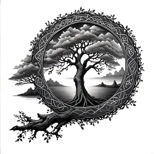 Traditional Irish Tree Of Life