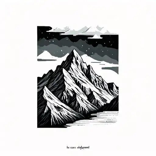 Be Curious Not Judgemental Mountain Range Minimal