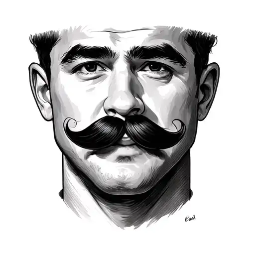 A Mustache That Matches The Likeness Of Earl Hickeys Mustache From The Tv Show My Name Is Earl