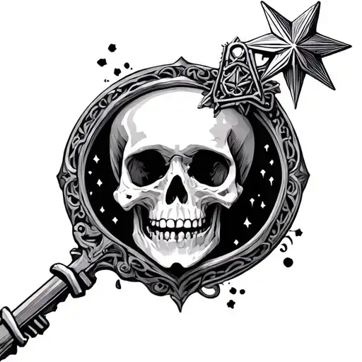 Skeleton Key With A Star Top