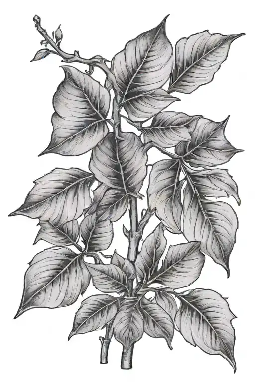 Stem With Leaves
