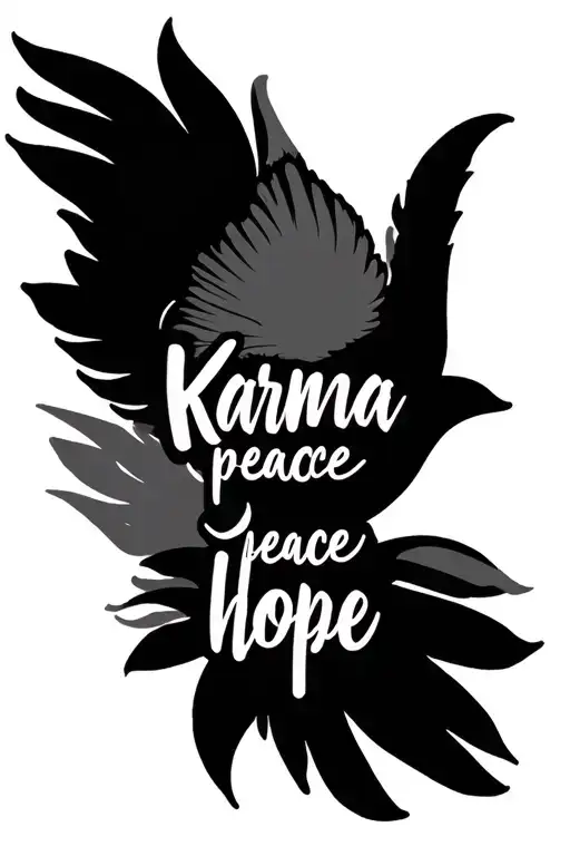 Karma Peace Hope Written