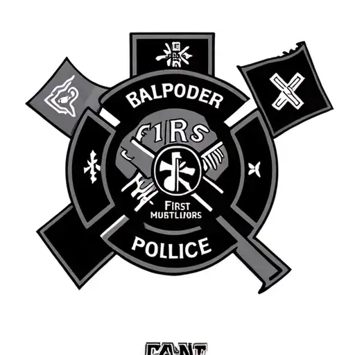 Sleeve First Responder Symbols Ems Fire Police Military